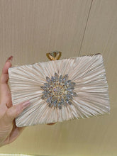 Pleated Sparkling Rhinestone Bag MNBF106