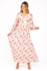 Vayla Maxi Dress - Pink Rose