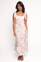 Zane Midi Dress - Pink Floral