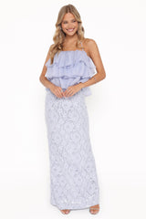 Taelya Flounce Top - Blue