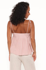 Zephyra Baby Doll Top - Pale Pink