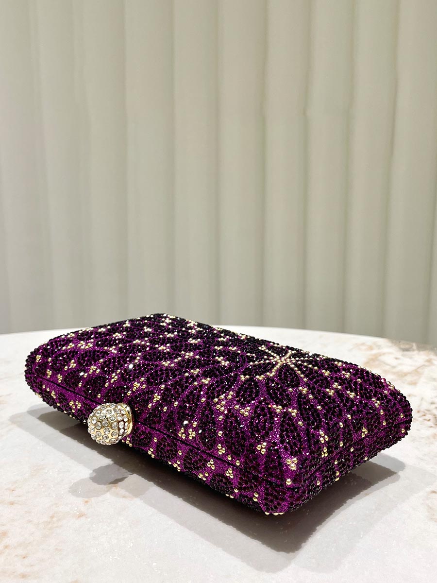Red Star Beaded Evening Clutch Bag MNBF119