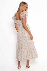 Talia Maxi Dress - Cream Multi Floral