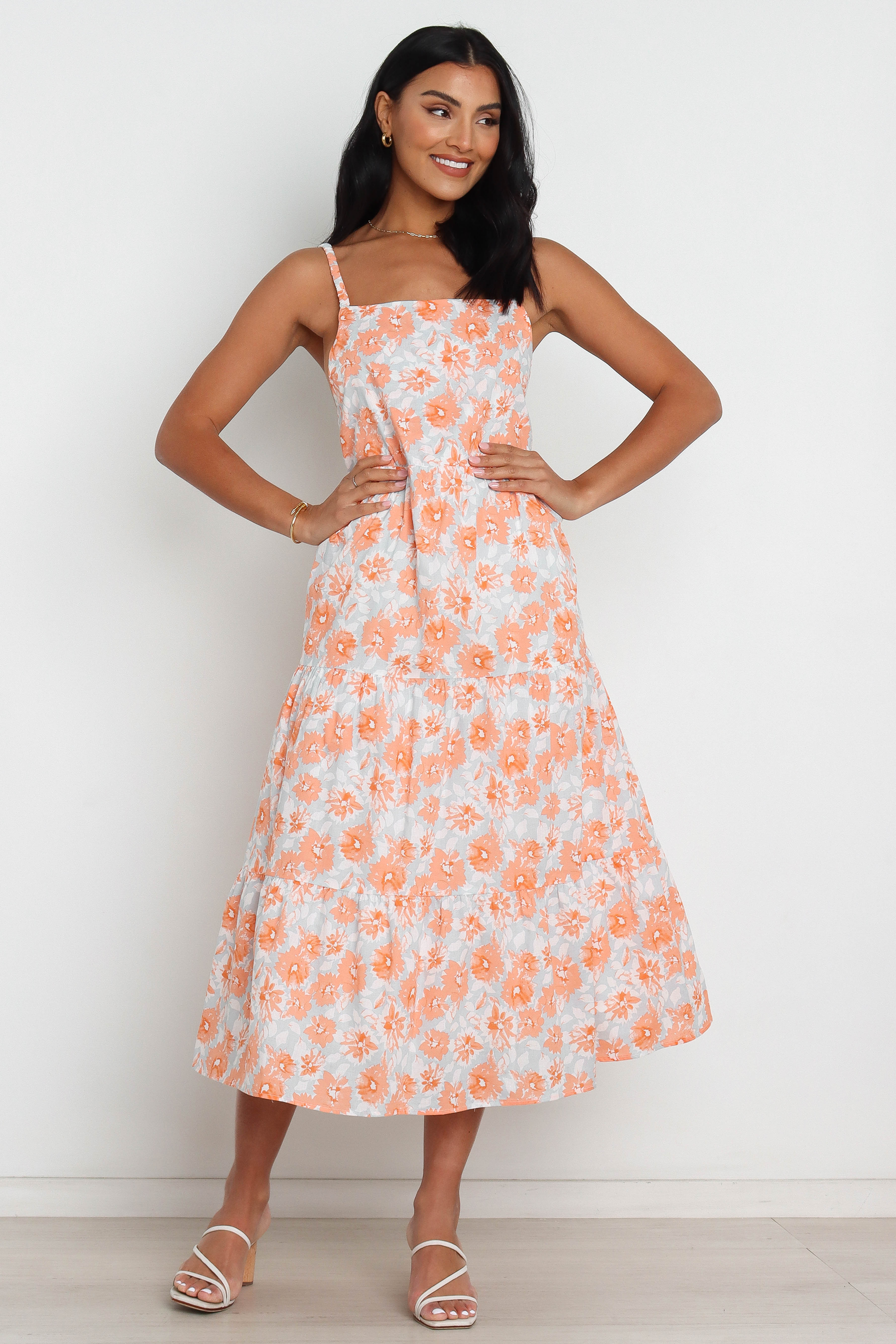 Tawo Dress - Orange Floral