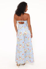 Wren Jumpsuit - Cornflower Blue Floral